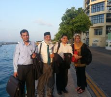 With strategic planning team (Maldives, 2014)